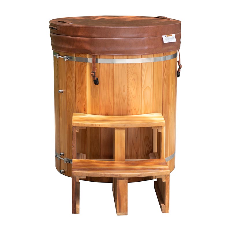 Tab Terjun Sejuk Cedar Merah Luar dengan Pelapik Keluli Tahan Karat 304 Tab Terjun Sejuk Cedar Merah Luar dengan Pelapik Keluli Tahan Karat 304