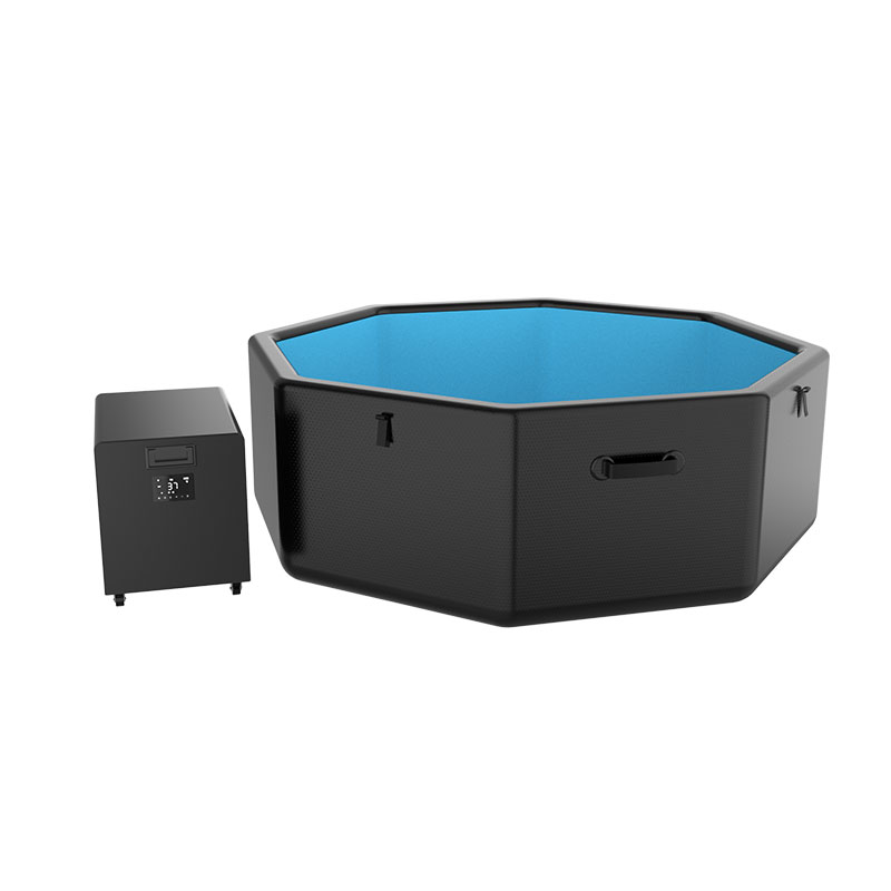 Octagon ais terjun pod untuk penyejuk terjun sejuk