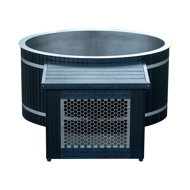 Terjun sejuk oval dengan tab keluli tahan karat